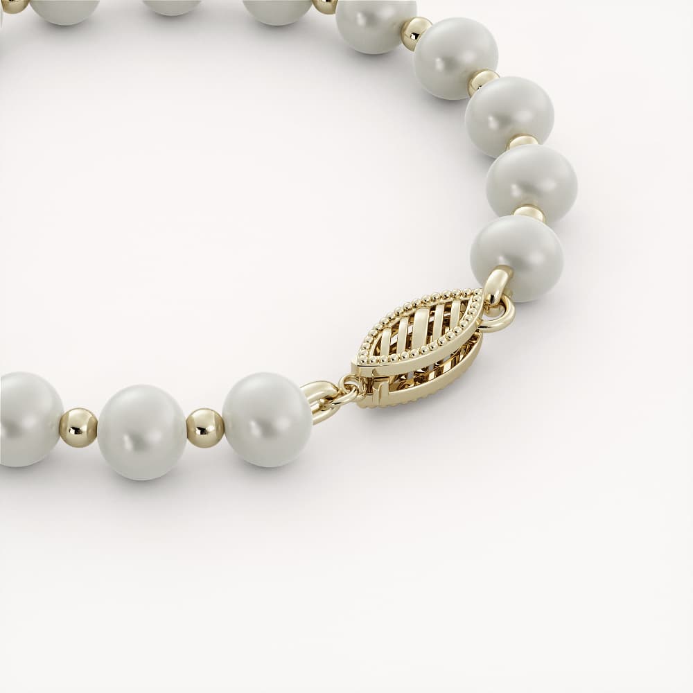 Rita Pearl and Gold Bracelet -2.jpg